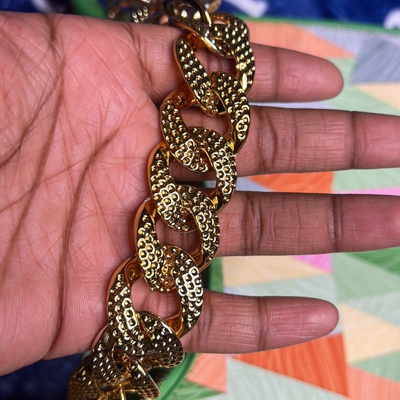 Orange,green,gold,yellow, pink, blue and grey two strapped purse. - Picture 5 of 5